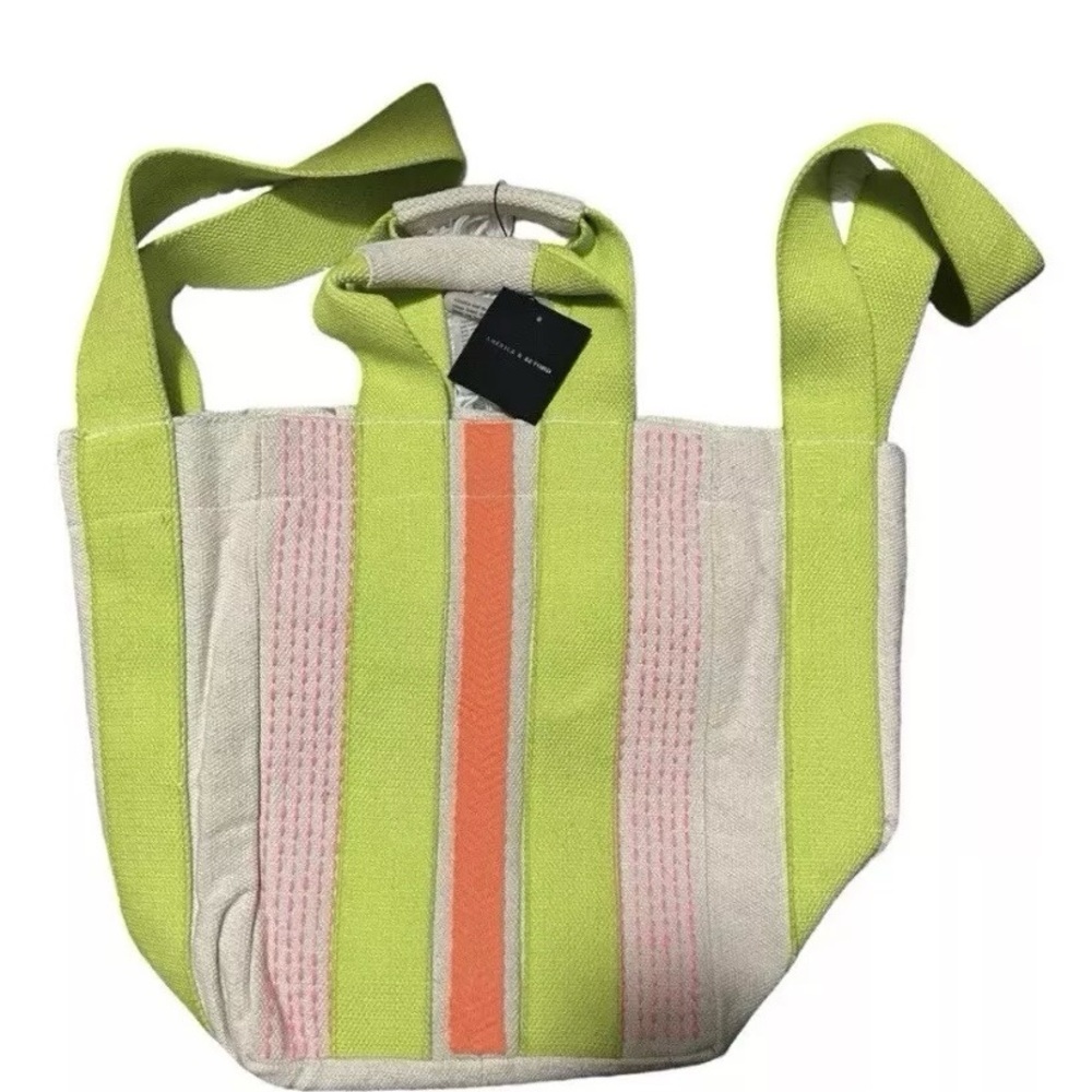 america and beyond electric neons embroidered tote ab20-055